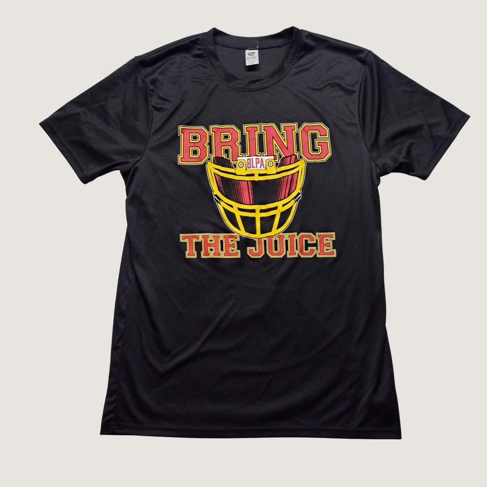EG-PRO Bring‎ The Juice Performance Shirt Mens Large Black Excellent Graphic Tee